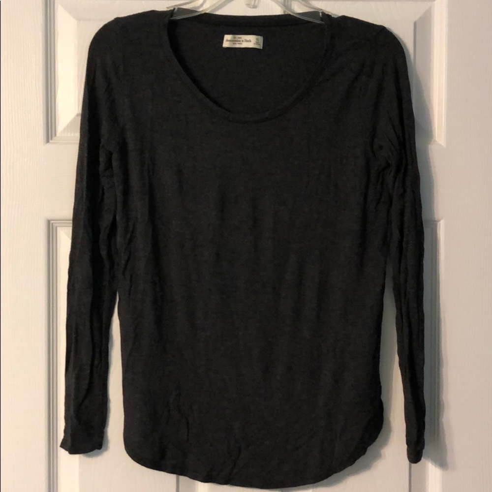 Abercrombie and Fitch dark grey womens long sleeve
